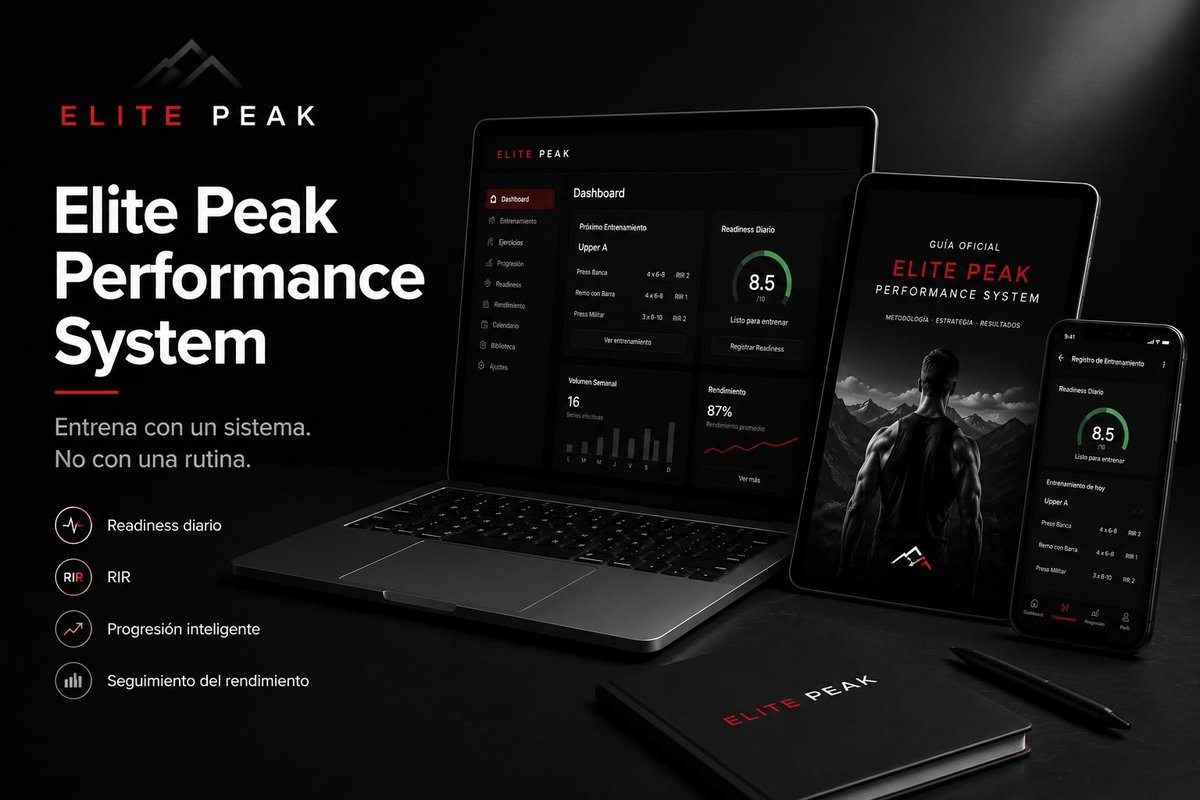 Elite Peak Performance System en laptop, tablet y celular